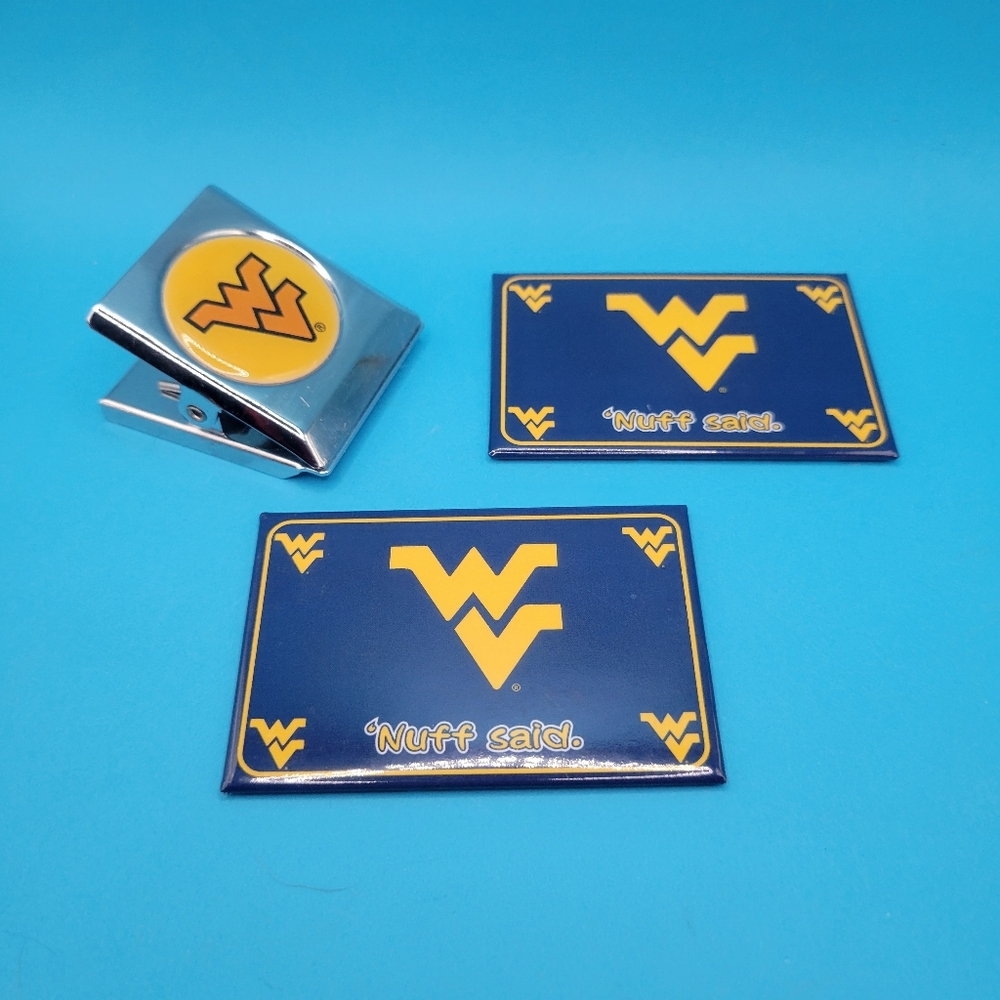 West Virginia Mountaineers Magnets Clip & Logo